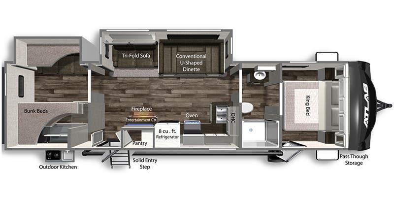 2022 DUTCHMEN ATLAS 3202BH, , floor-plans-day image number 0